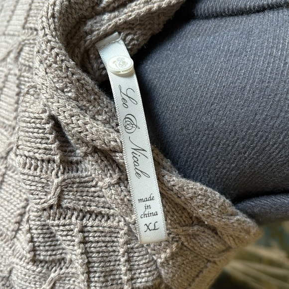 Leo & Nicole Tan Cardigan Sweater - Picture 6 of 8